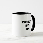 Personalized World's Best Dad Mug Fathers Day Gift マグカップ (正面右)