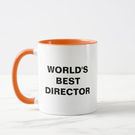 Personalized World's Best Director Mug Filmmaker マグカップ (左)