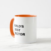 Personalized World's Best Director Mug Filmmaker マグカップ (正面左)