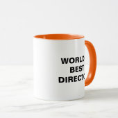 Personalized World's Best Director Mug Filmmaker マグカップ (正面右)