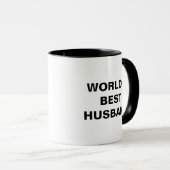 Personalized World's Best Husband マグカップ (正面右)