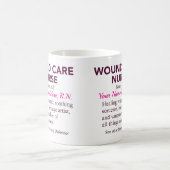 Personalized Wound Care Nurse Definition Gift コーヒーマグカップ (中央)