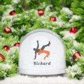 Personalized Wrestling Athlete Snow Globe Gift (クリスマス)