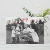 Personalized Xmas Card w/ socks 招待状 (スタンド正面)