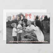 Personalized Xmas Card w/ socks 招待状 (正面/裏面)