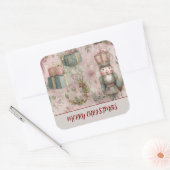 Personalized Xmas Sticker – Merry Christmas スクエアシール (封筒)