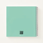 Personalized XO Husband, Wife Names Pink and Blue ノートブック (裏面)