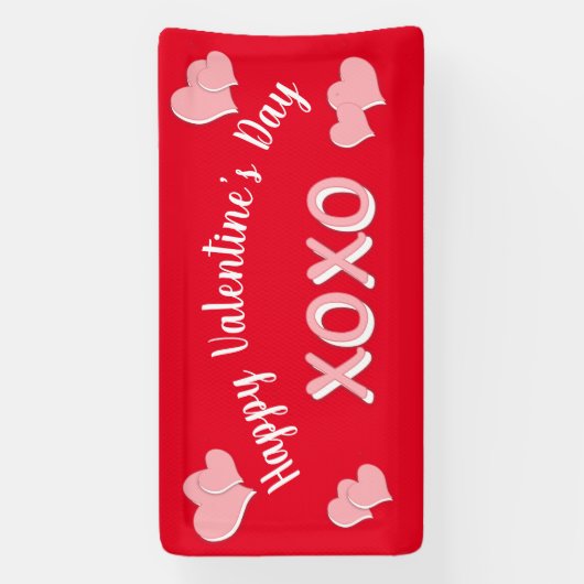 Personalized XOXO Valentine’s Day 横断幕 (縦)