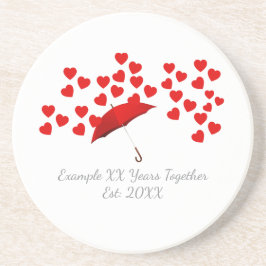 Personalized XX Years Together Anniversary コースター