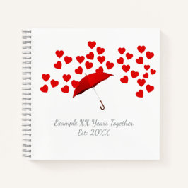 Personalized XX Years Together Anniversary ノートブック