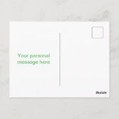 Personalized Yellow Lemons Blue White  ポストカード (裏面)