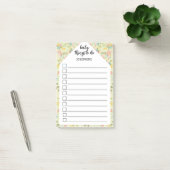 Personalized Yellow Pink Green  baby things to do ポストイット (オフィス)