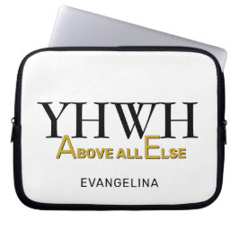 Personalized YHWH YAHWEH Above All Else Christian ラップトップスリーブ