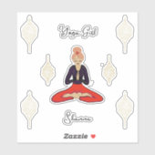 Personalized Yoga Girl シール (シート)