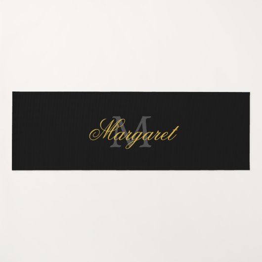 Personalized Yoga Mat with Custom Name and Initial ヨガマット (正面(横))