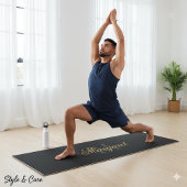 Personalized Yoga Mat with Custom Name and Initial ヨガマット