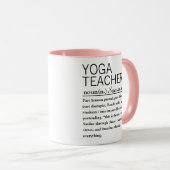 Personalized Yoga Teacher Definition Mug マグカップ (正面右)