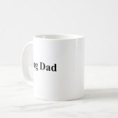 Personalized Yorkie Dog Dad  コーヒーマグカップ (正面左)