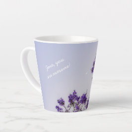 Personalized “You Are Awesome” Jacaranda Sky カフェラテマグ