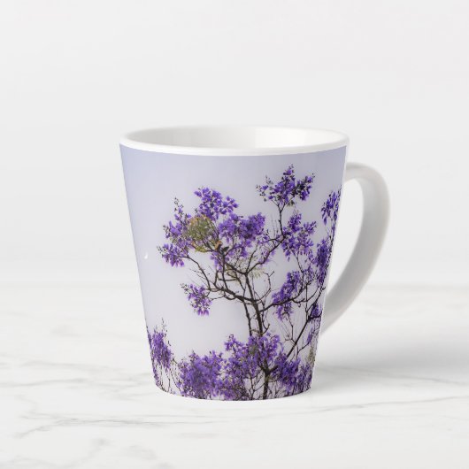 Personalized “You Are Awesome” Jacaranda Sky カフェラテマグ (右アングル)
