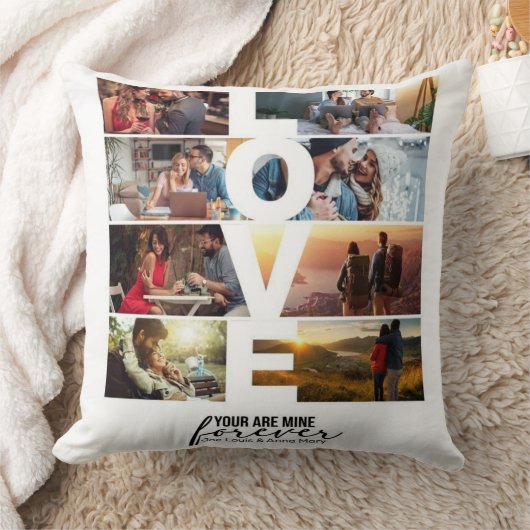 Personalized "You Are Mine Forever" Photo Pillow クッション (ブランケット)