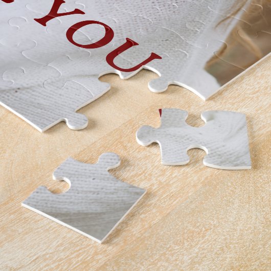 Personalized You & Me I Love You Puzzle Gift ジグソーパズル (側面)