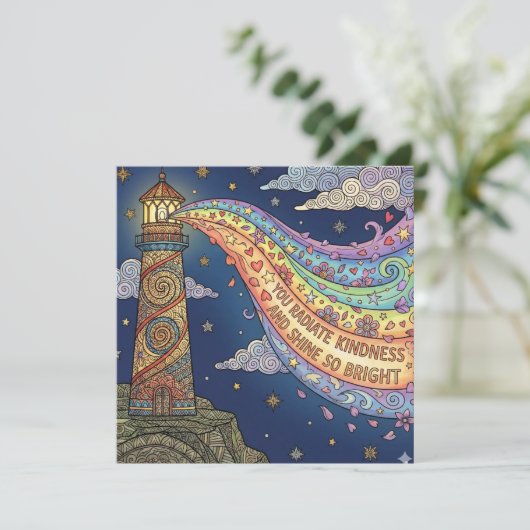 Personalized You Radiate Kindness Empowering Card シーズンカード (スタンド正面)