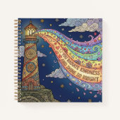 Personalized You Radiate Kindness Spiral Notebook ノートブック (正面)