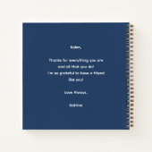 Personalized You Radiate Kindness Spiral Notebook ノートブック (裏面)