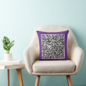 Personalized Your Custom QR Code Throw Pillow クッション (椅子)