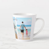 Personalized Your Family Photo Collage Latte Mug カフェラテマグ (右)