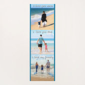 Personalized Your Family Photo Collage Yoga Mat ヨガマット (裏面)