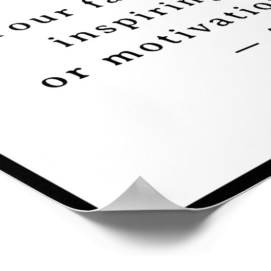 Personalized  Your Funny Quote – Create Your Own ポスター (角)