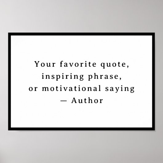 Personalized  Your Funny Quote – Create Your Own ポスター (正面)