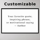 Personalized  Your Funny Quote – Create Your Own ポスター