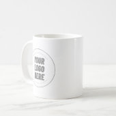 Personalized Your Logo Here Custom Mugs & Cups コーヒーマグカップ (正面左)