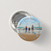 Personalized Your Photo Button Gift Custom Text 缶バッジ (正面&裏面)