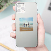 Personalized Your Photo Sticker with Custom Text シール (スマートフォン)