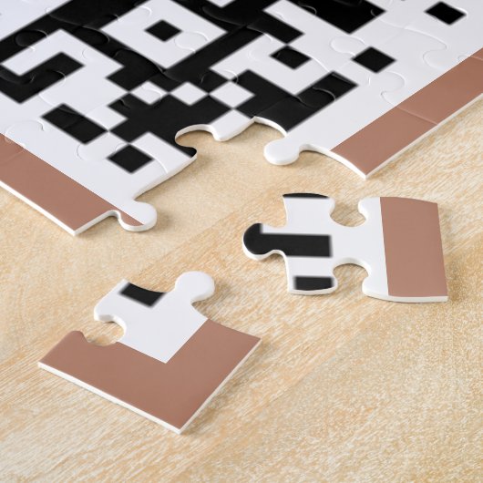 Personalized Your QR Code Puzzle Example ジグソーパズル (側面)