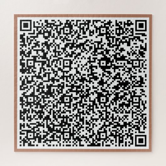 Personalized Your QR Code Puzzle Example ジグソーパズル (横)