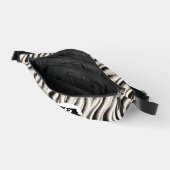 Personalized Zebra Stripe Print Fanny Pack ファニーパック (見開き)