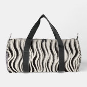 Personalized Zebra Stripe Print Small Duffel Bag ダッフルバッグ (裏面)