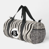Personalized Zebra Stripe Print Small Duffel Bag ダッフルバッグ (右コーナー)