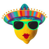 Personalized Zesty Funny Lemon Lime カード