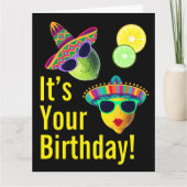 Personalized Zesty Funny Lemon Lime カード (正面)