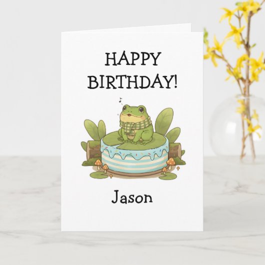 Personalized Zochi Hums カード (黄色い花)