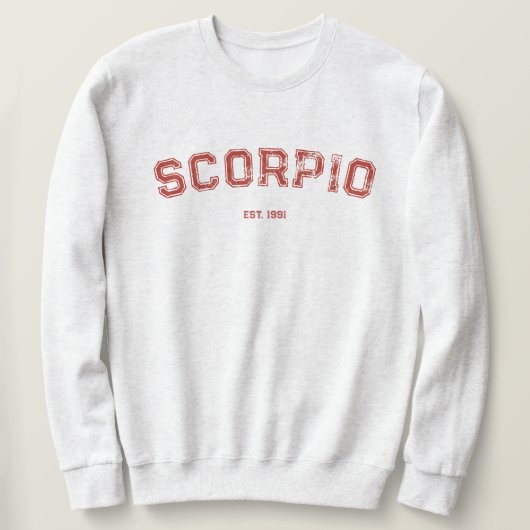 Personalized Zodiac Birth Year Sweatshirt スウェットシャツ (デザイン正面)