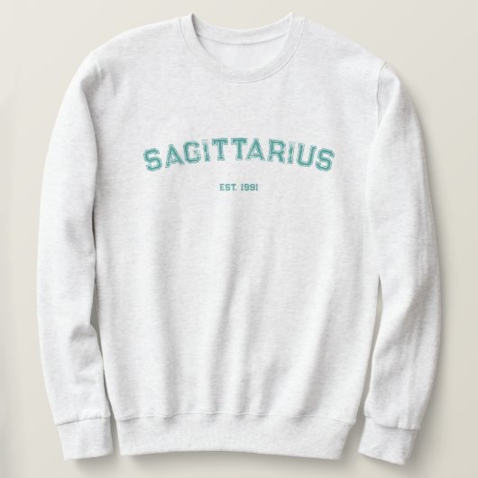 Personalized Zodiac Birth Year Sweatshirt スウェットシャツ (デザイン正面)