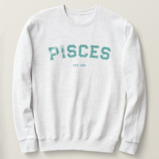 Personalized Zodiac Birth Year Sweatshirt スウェットシャツ (デザイン正面)