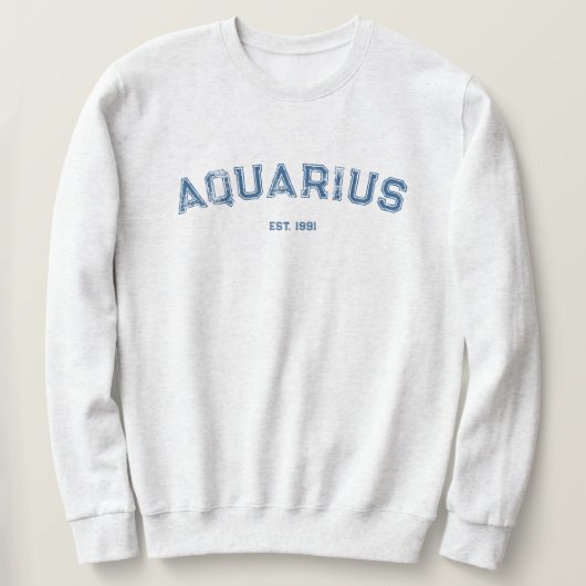 Personalized Zodiac Birth Year Sweatshirt スウェットシャツ (デザイン正面)